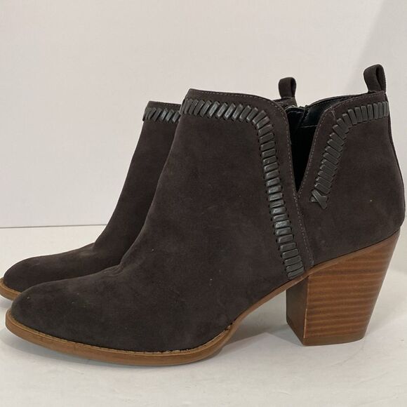 Dolce Vita DV8 Jace Heeled Booties Dark Charcoal Grey - Picture 3 of 10